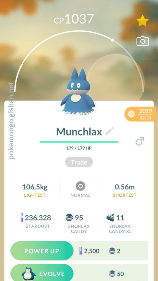 pokemon munchlax evolution