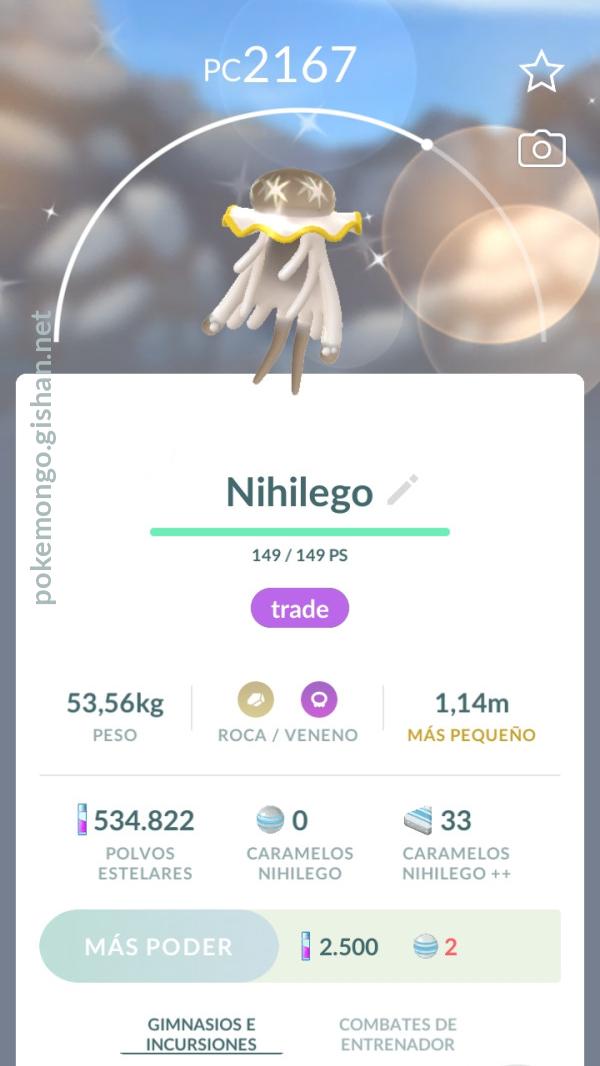 Shiny Nihilego not yet available in Pokemon GO