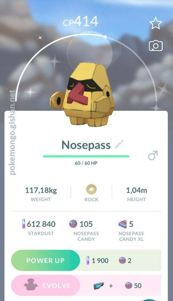 Nosepass - #299 -  Pokédex
