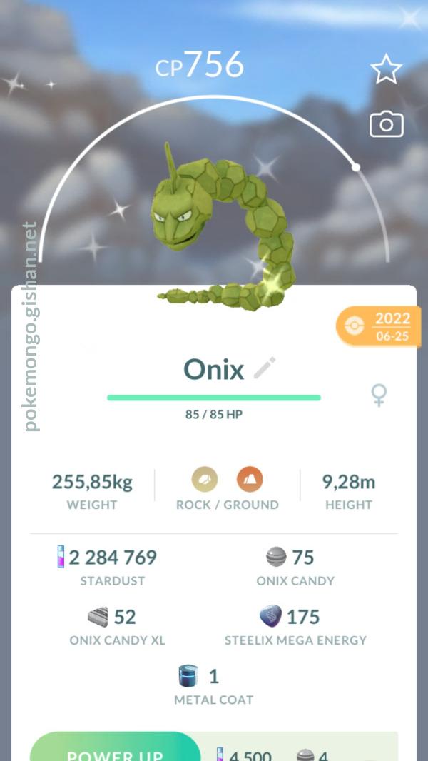 Shiny Onix - Pokemon Go