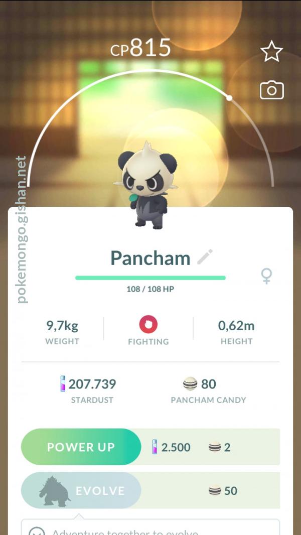 Pancham - Pokemon Go