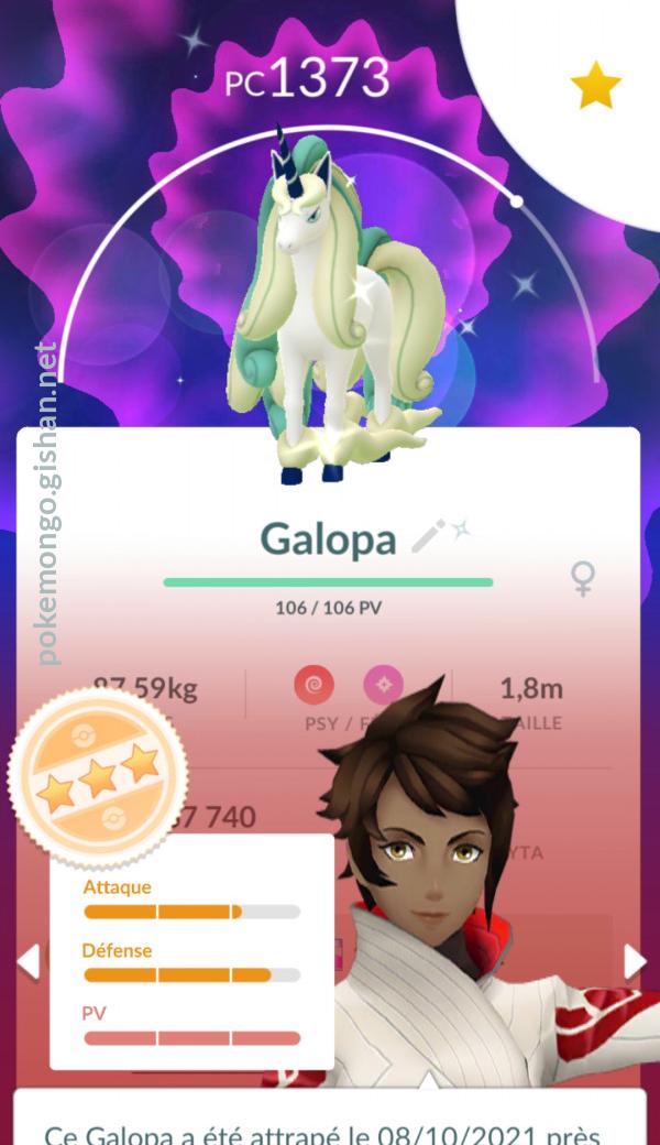 Shiny Galarian Rapidash - Pokemon Go