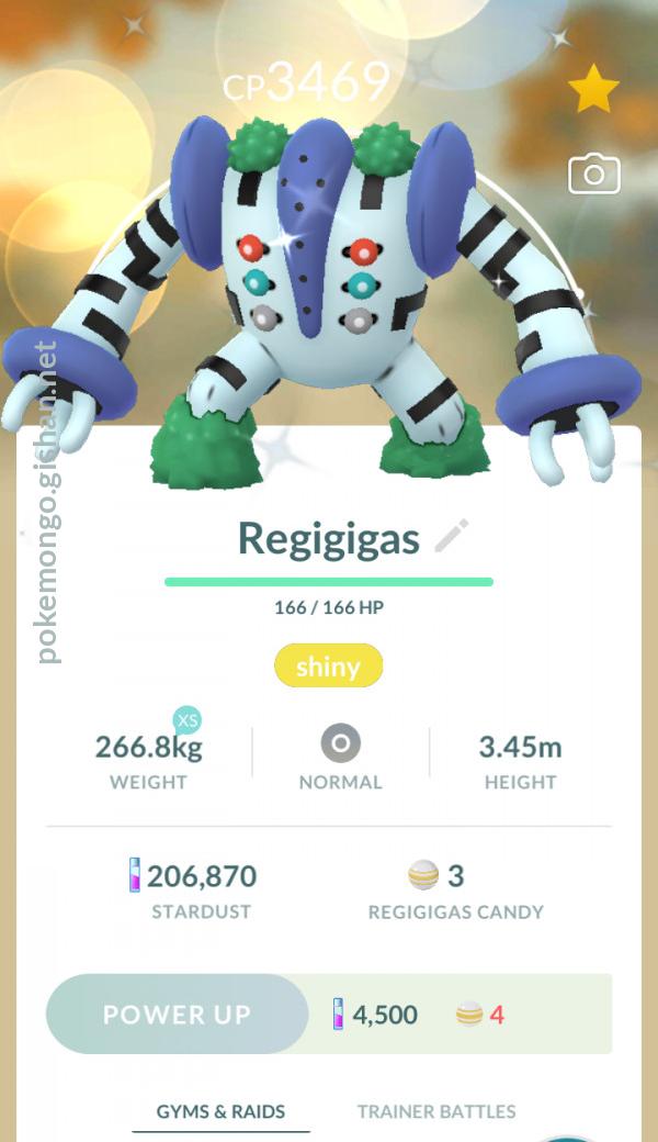 Can Regigigas be shiny in Pokemon GO?