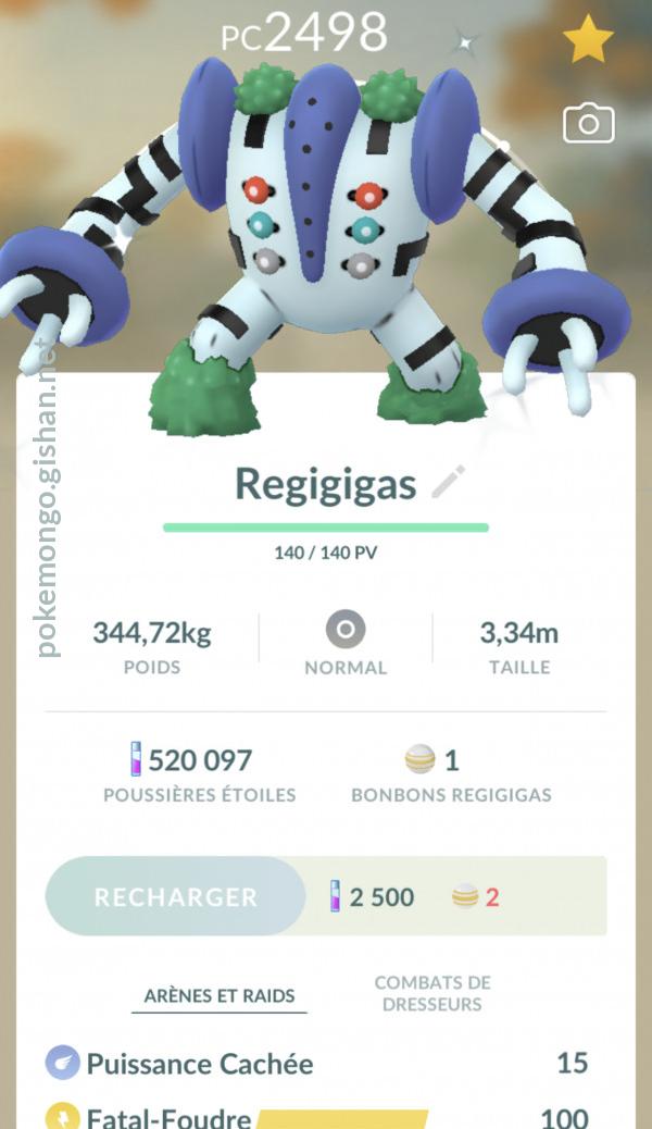 Can Regigigas be shiny in Pokemon GO?