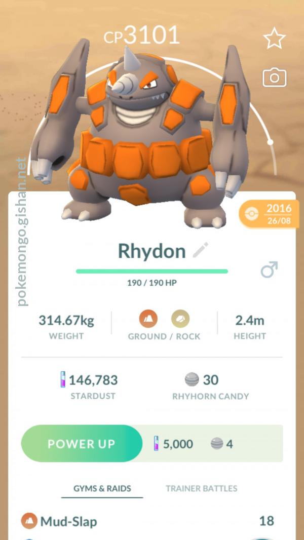 rhydon pokemon evolution