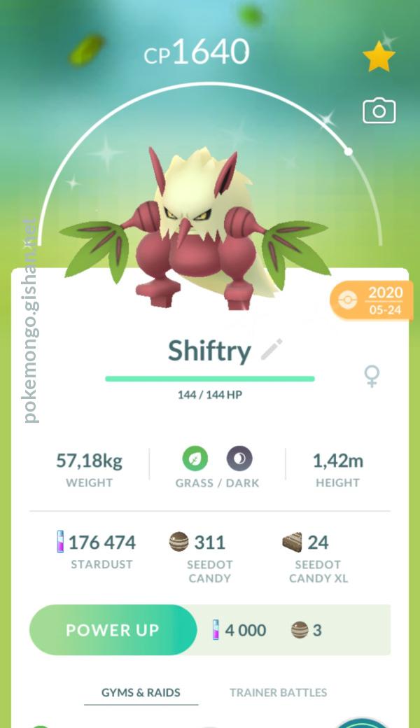 Shiny Shiftry - Pokemon Go