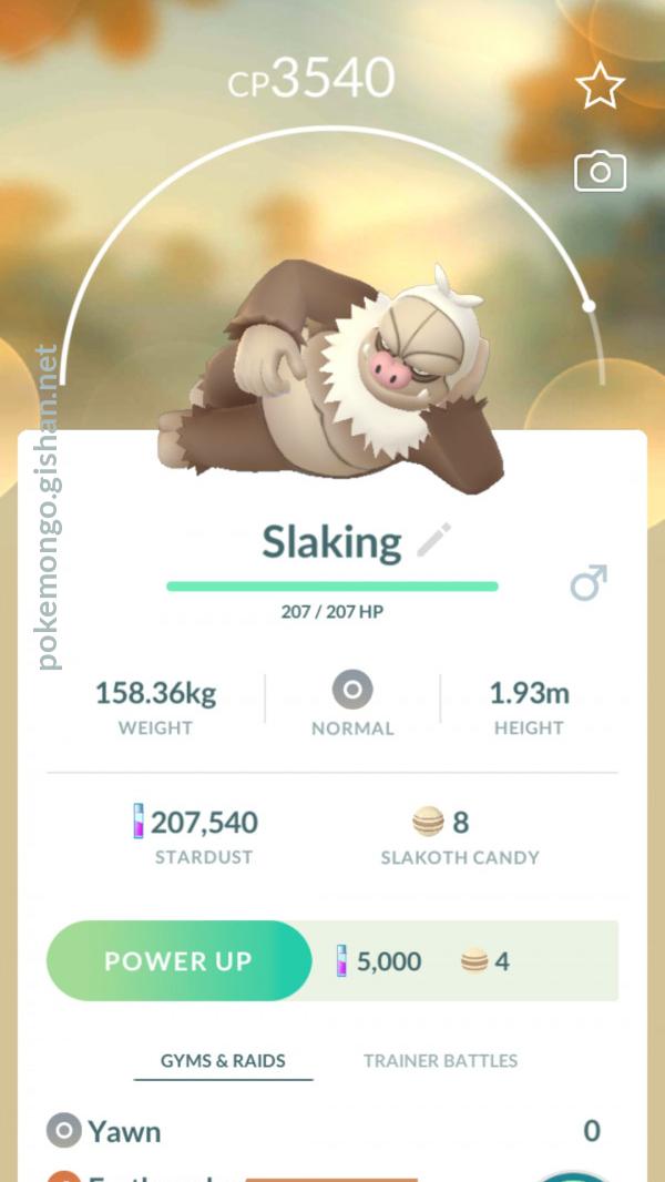 Slaking - Pokemon Go