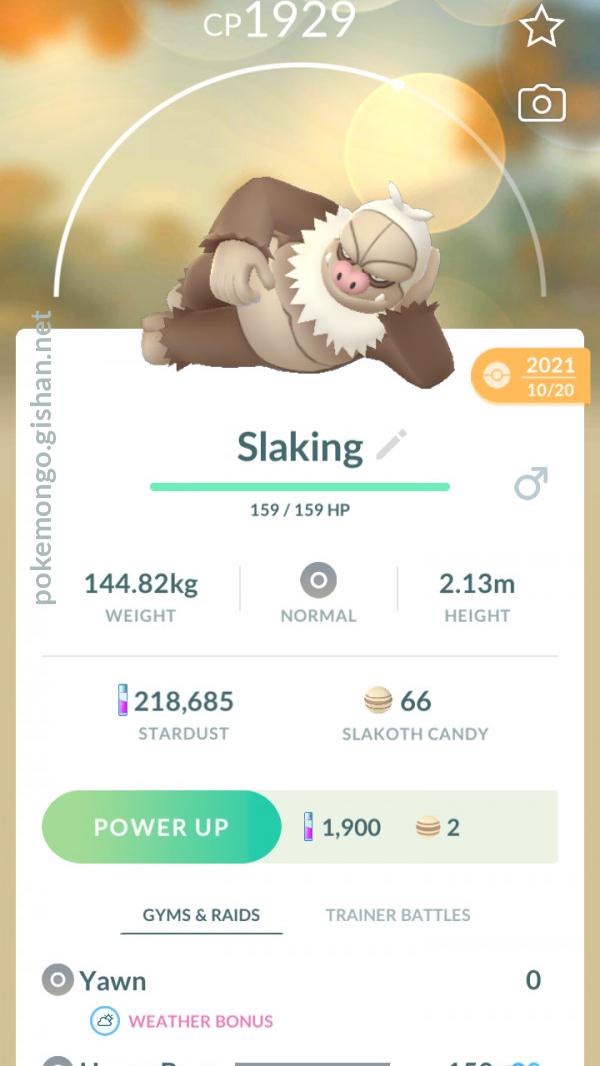 Slaking - Pokemon Go