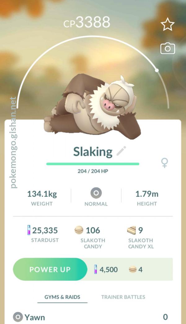 Slaking - Pokemon Go