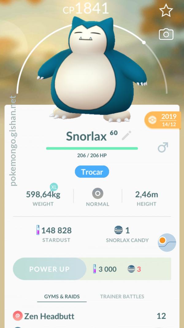 Snorlax Pokemon Go