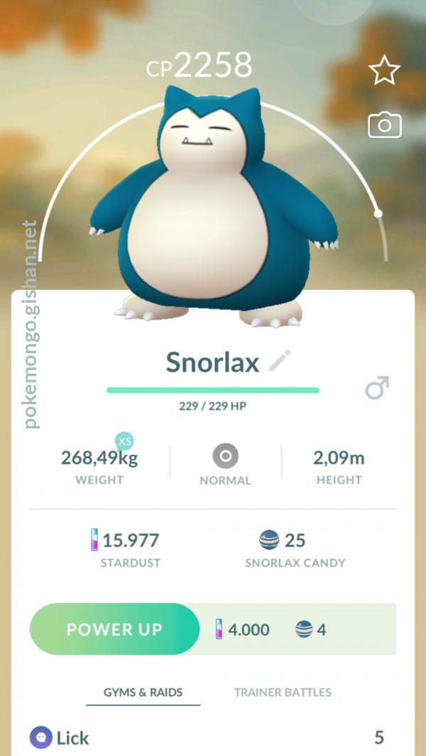 Snorlax Pokemon Go