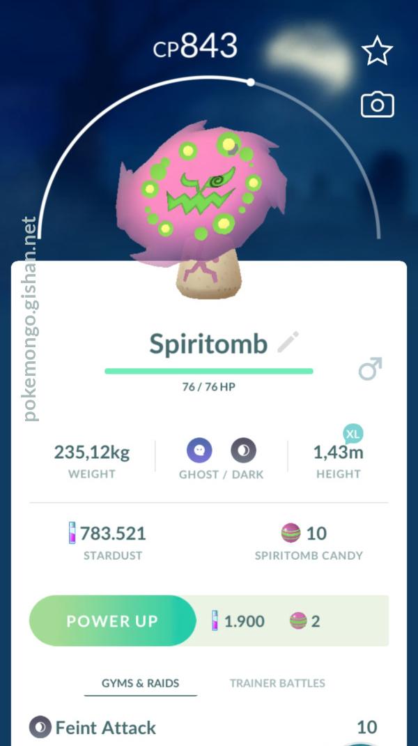 Shiny Spiritomb - Pokemon Go