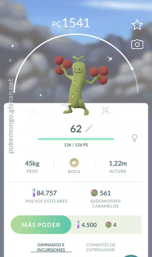 Shiny Sudowoodo - Pokemon Go