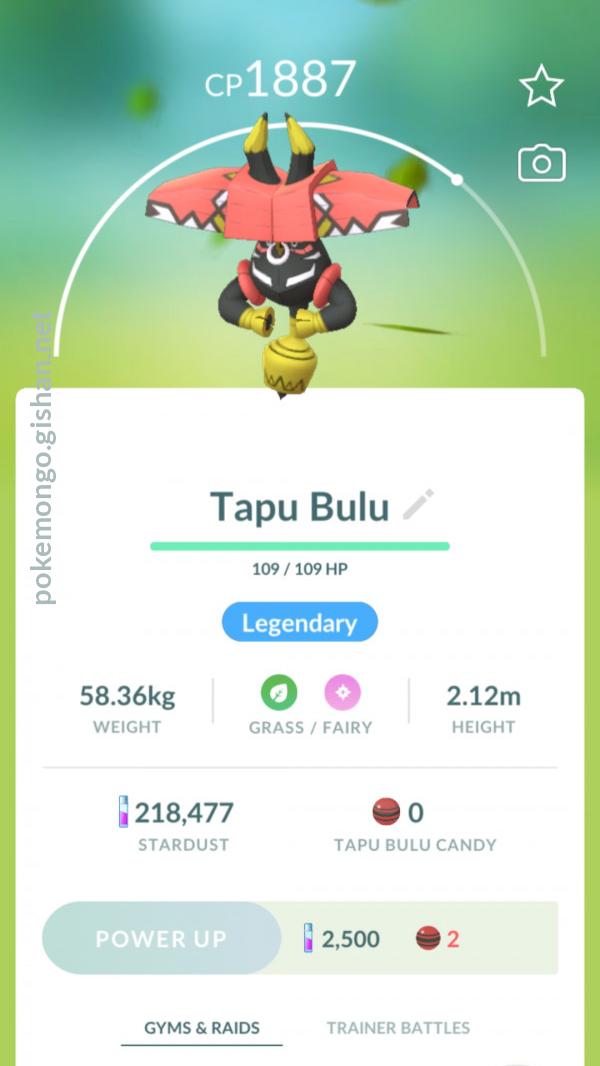 Tapu Bulu - Pokemon Go