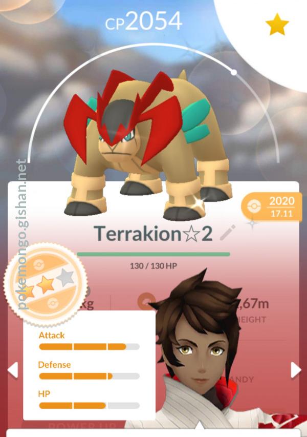 Shiny Terrakion Pokemon Go