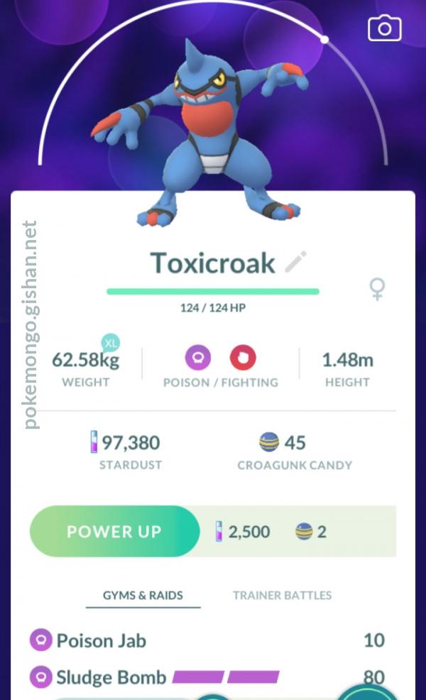 Toxicroak - Pokemon Go