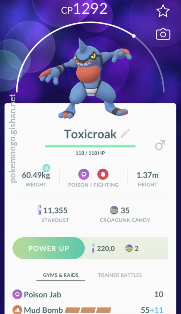 Toxicroak - Pokemon Go