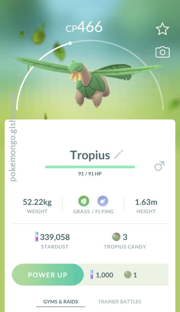 Tropius - Pokemon Go