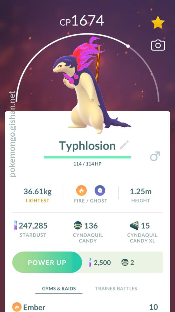 Hisuian Typhlosion - Pokemon Go