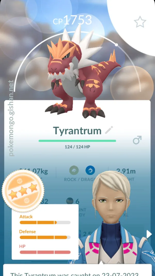 Tyrantrum photos Pokemon Go