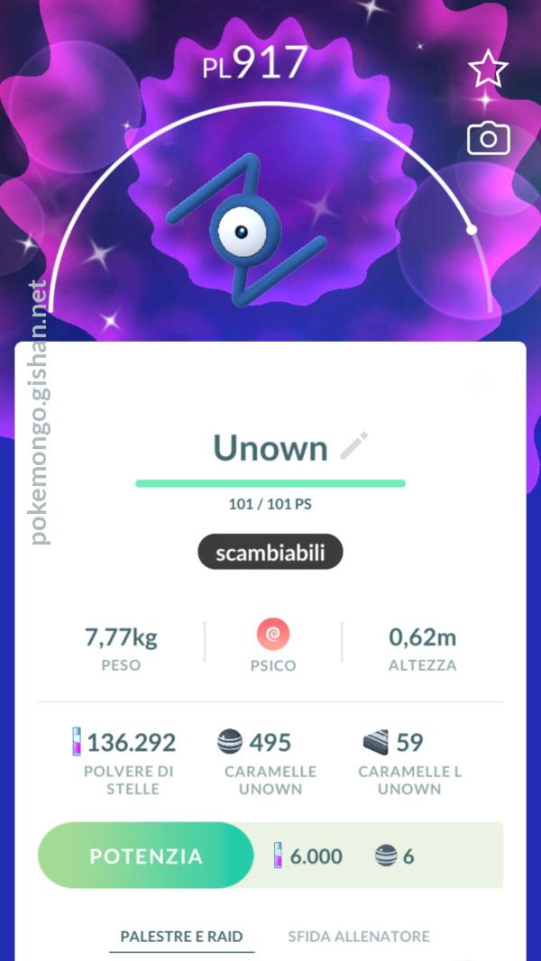 Shiny Unown (P) 