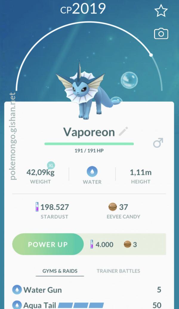 Vaporeon - Pokemon Go