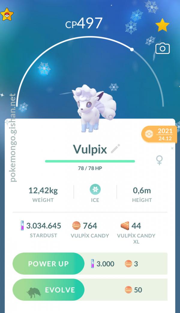 Shiny Vulpix - Pokemon Go