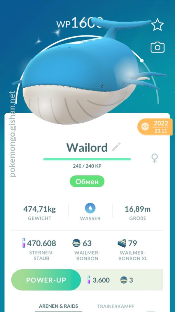 Wailord - Pokemon Go