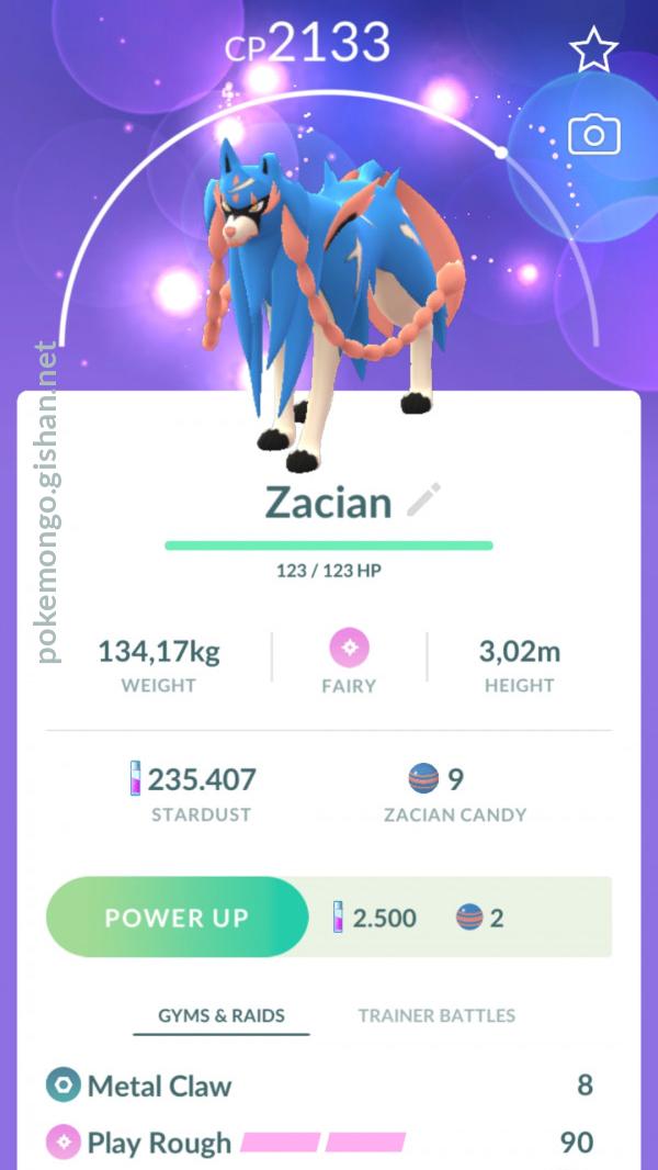 Zacian - Pokemon Go