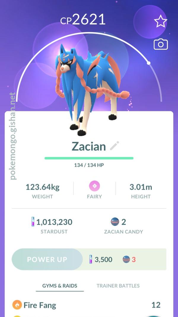 Zacian - #888 -  Pokédex