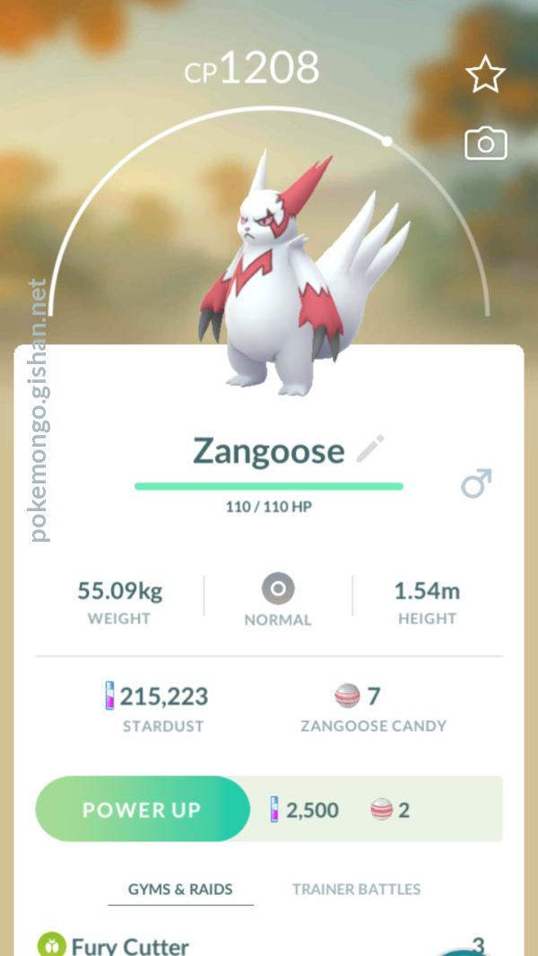 Zangoose - Pokemon Go