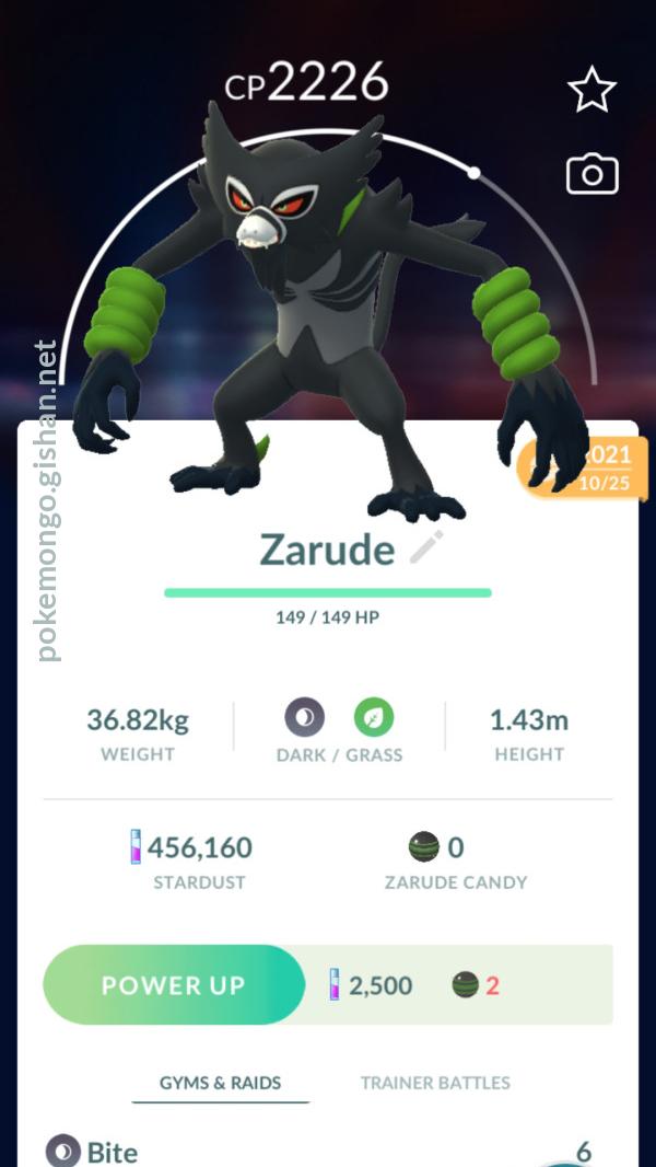 Zarude Pokemon Go