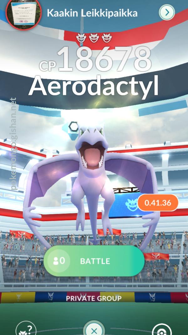 Aerodactyl max HP for all levels - Pokemon Go