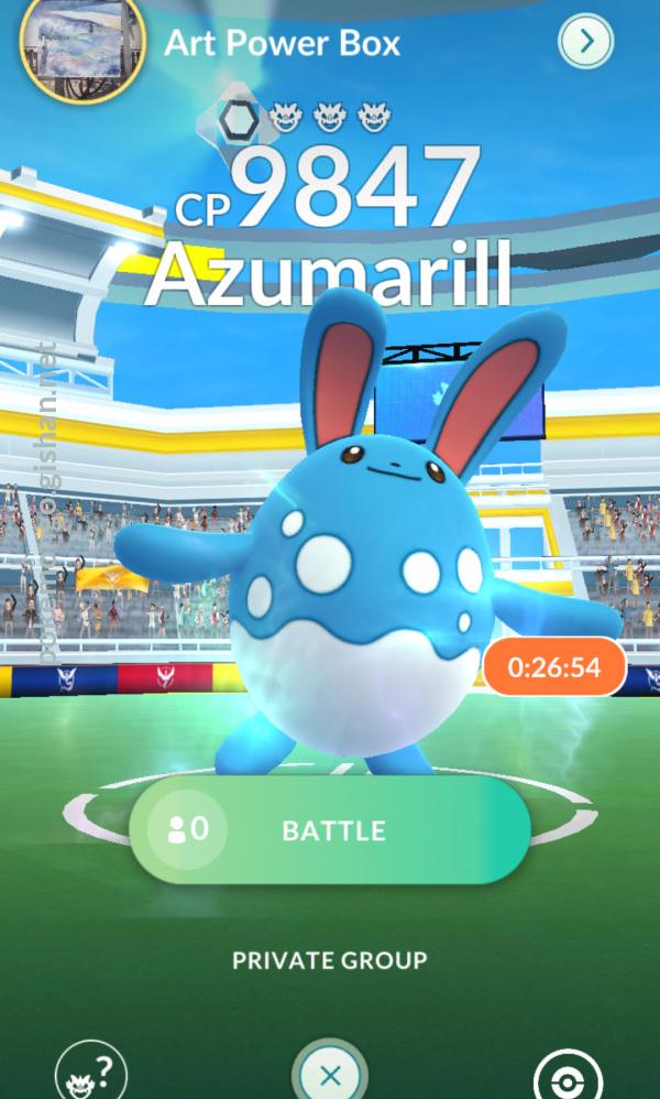 Pokemon go 2025 azumarill raid