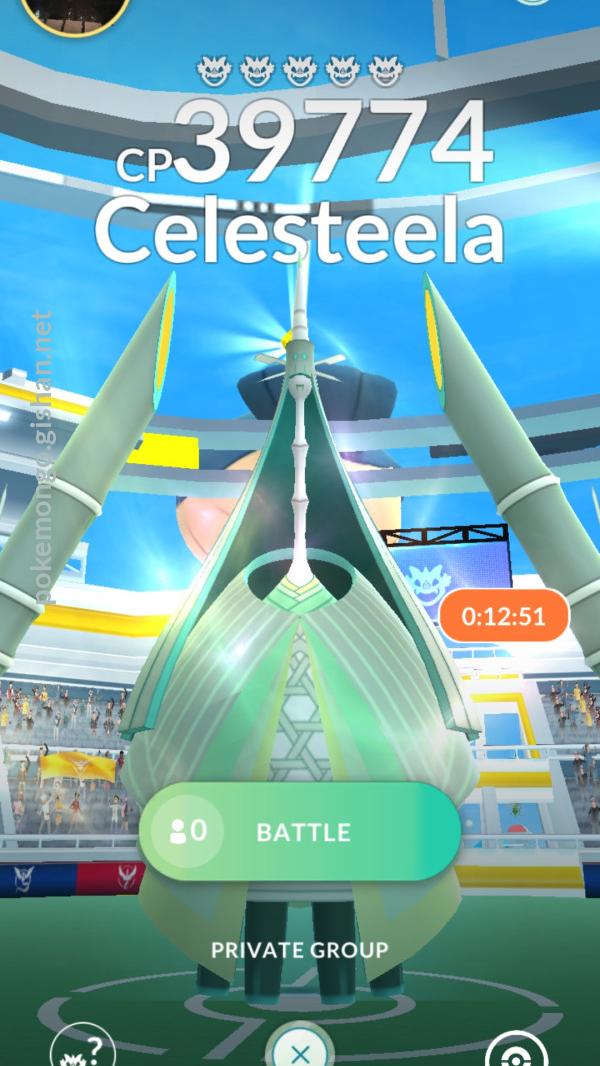 Pokemon GO Celesteela counter chart and weakness