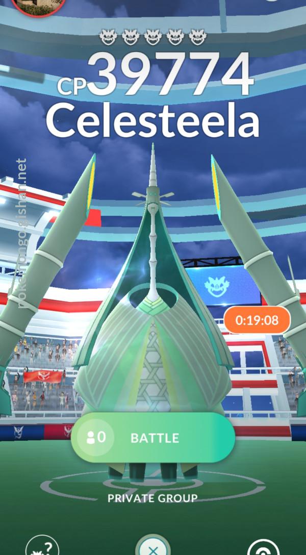 Celesteela Raid Boss - Pokemon Go