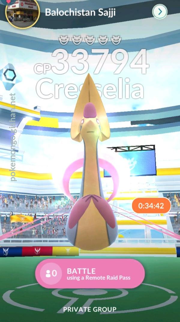 Raid boss shop after cresselia