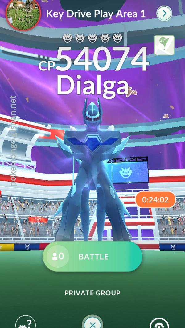 Dialga (Origin Forme) Raid Boss - Pokemon Go