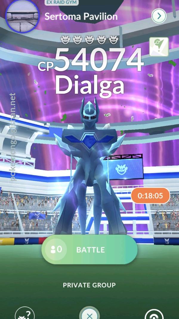 Dialga (Origin Forme) Raid Boss - Pokemon Go