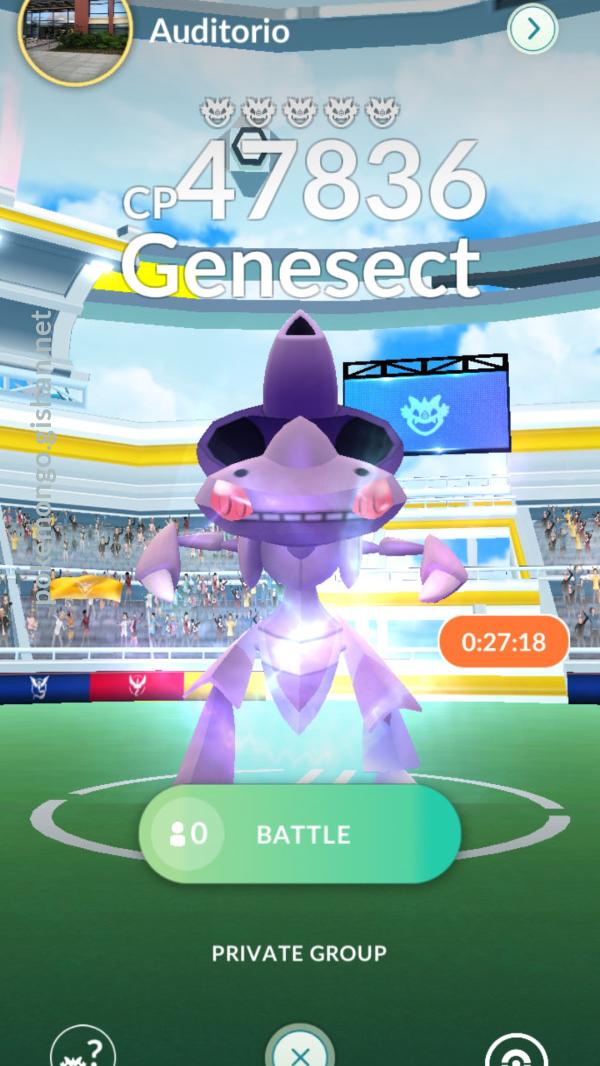 Genesect Raid Boss - Pokemon Go