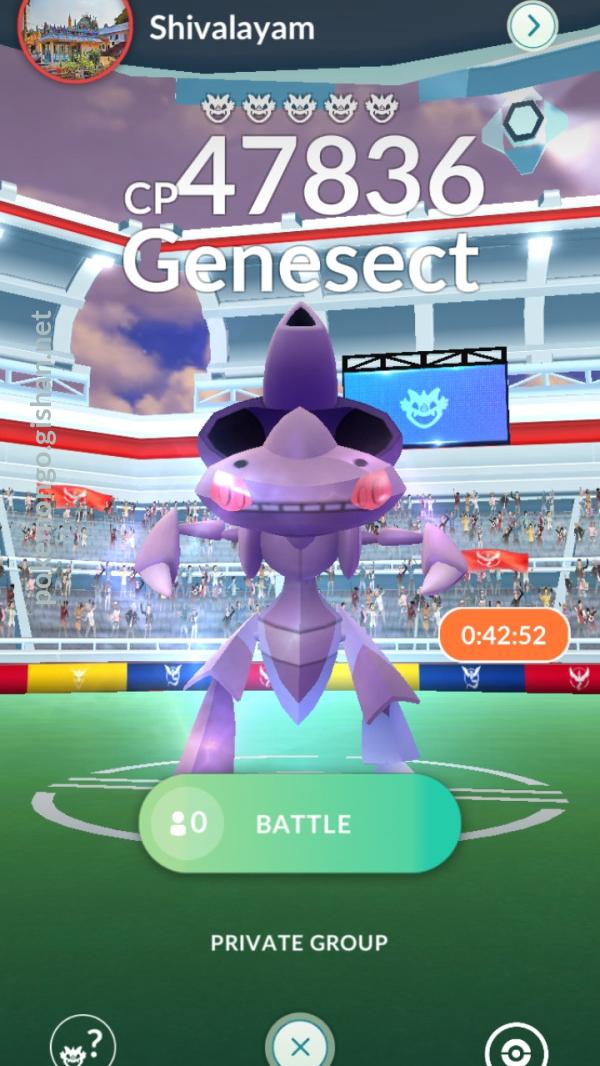 Genesect Raid Boss - Pokemon Go