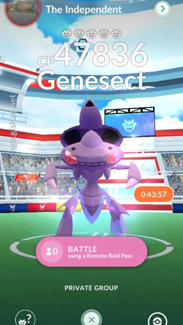 Couple of Gaming on X: #Genesect is now available in 5 star raids