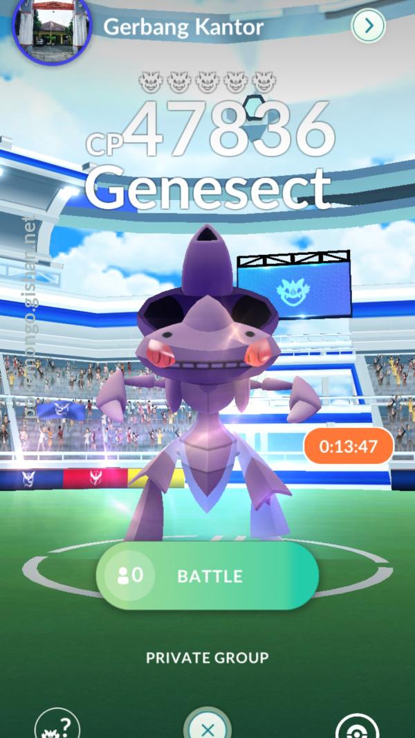 Genesect (Shock Drive) Raid Boss - Pokemon Go