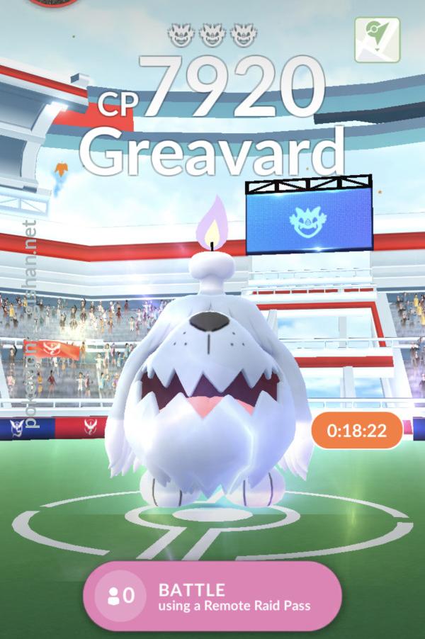 Greavard raid deals pokemon go