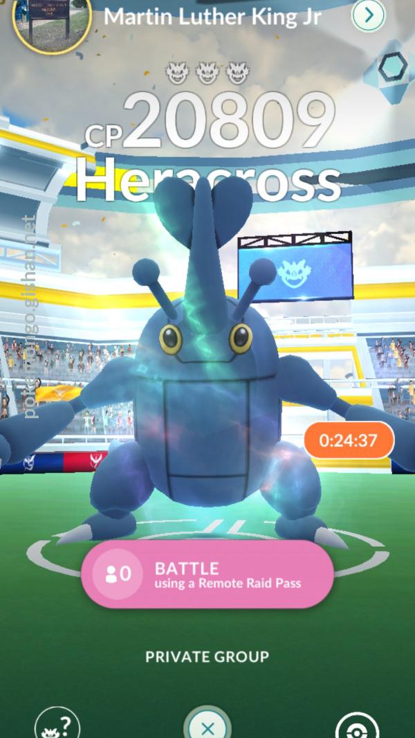 Heracross Raid Boss - Pokemon Go