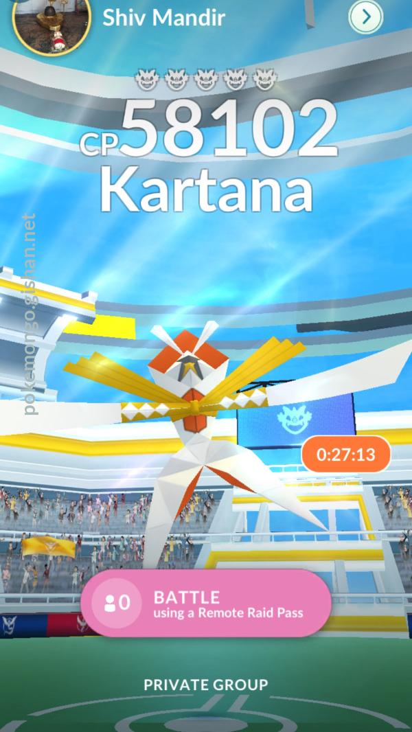 Pokemon Go: Kartana Raids Are Not My Friend