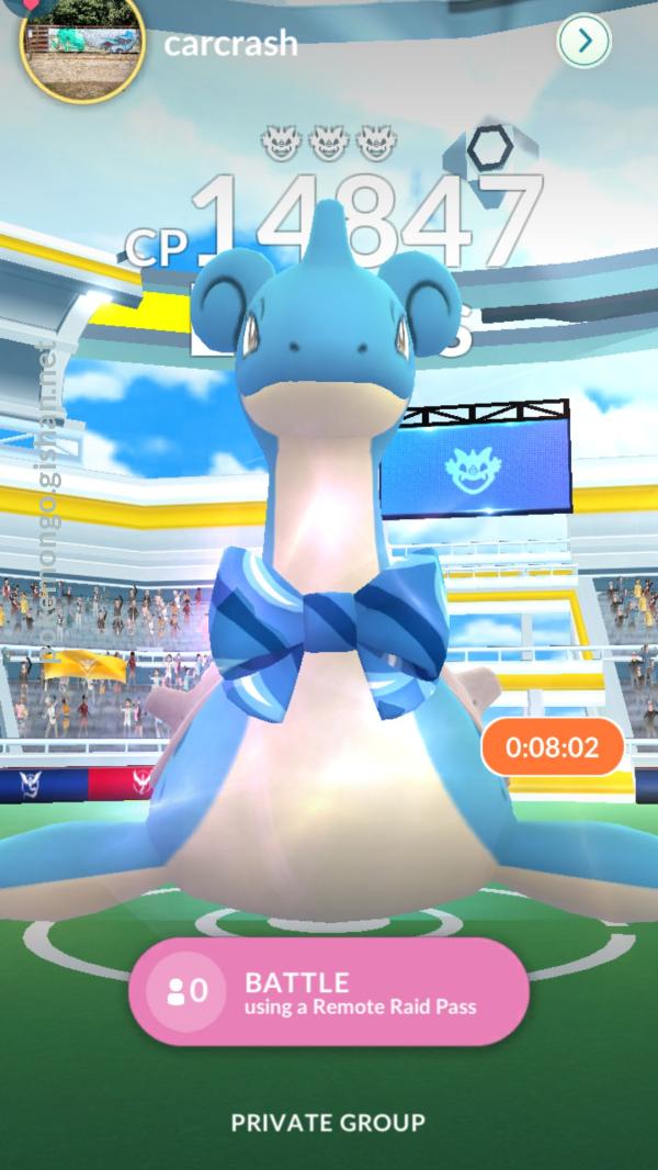 Lapras solo deals raid