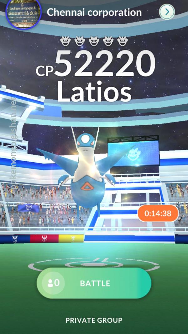 Latios Raid Boss Pokemon Go