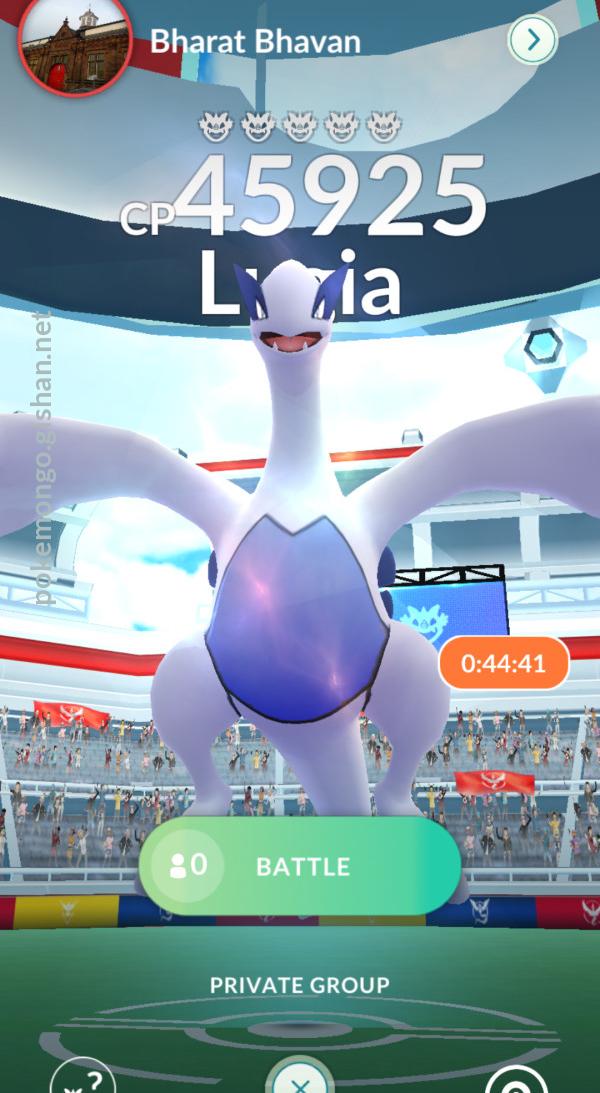 Lugia Raid Boss Pokemon Go