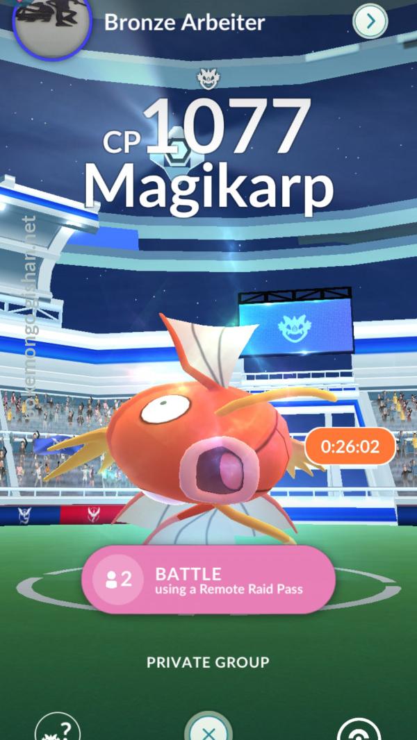 Pokemon go sale magikarp raid